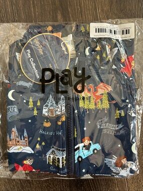 Little Sleepies Navy Harry Potter Zip Hoodie 3T
